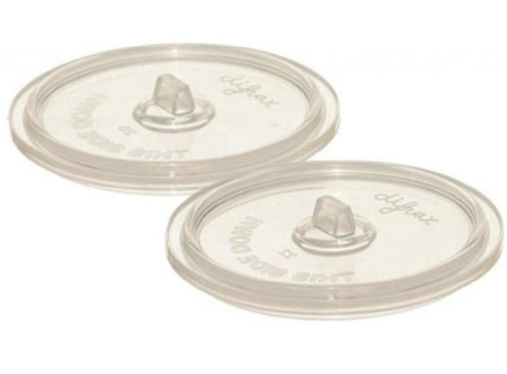 Difrax | Ventiel Anti Koliek Transparant Silicone vr Breedhalsfles/Standaardfles/S-Fles 2-pack