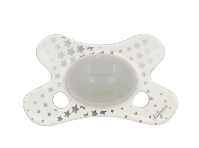 FOPSPEEN, Dental 0-6M, sil, GID, ster, siliconen speen, dental/anatom, glow in the dark, 1 stuk(s), 2023