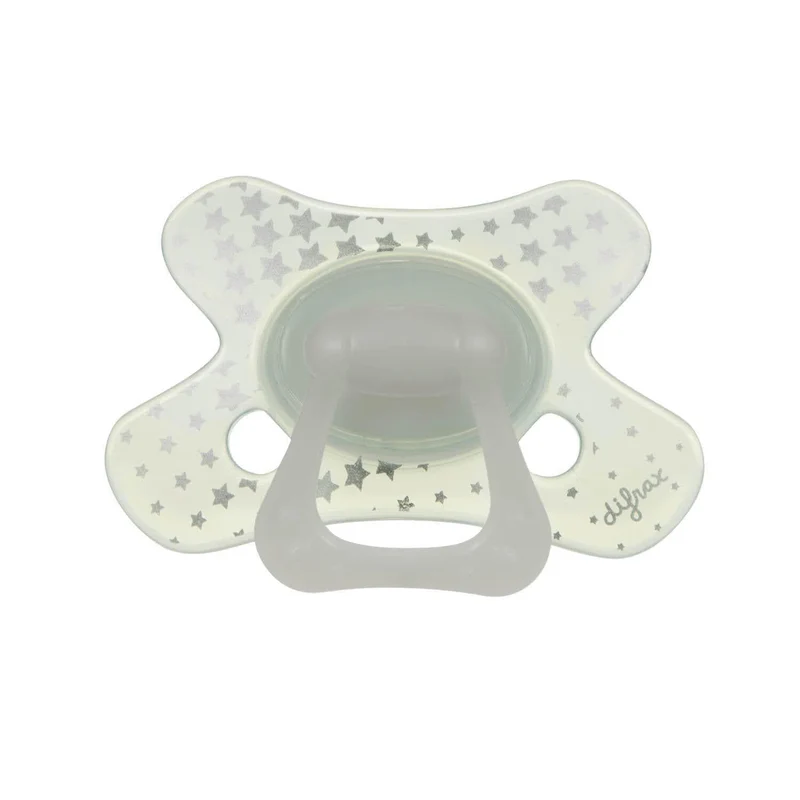 FOPSPEEN, Dental 18-36M, sil, GID, ster, siliconen speen, dental/anatom, glow in the dark, 1 stuk(s), 2023