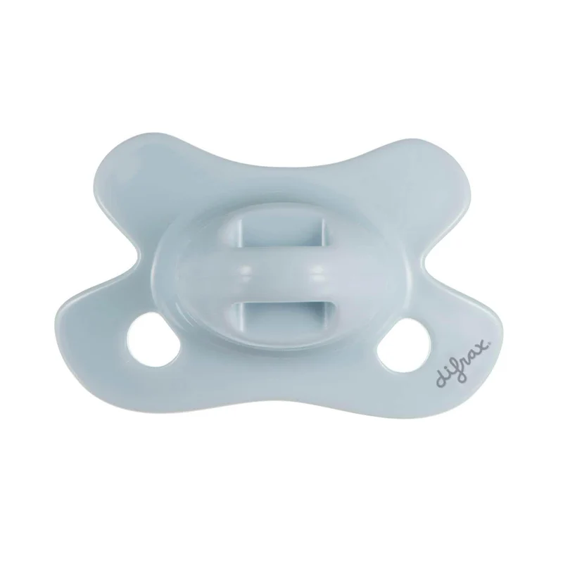 Difrax | Fopspeen Natural Ice Pure Collection Ortho/Physio Silicone Blauw 0-6m