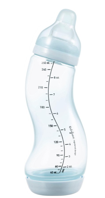 STANDAARDFLES/S-FLES, 250 ml, N, ice, Basic, Natural, siliconen speen/1 gaatje, 0m+, 1 stuk(s), fles, 2023
