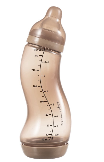 Difrax | Standaardfles/S-fles Basic Natural Caramel 250ml 