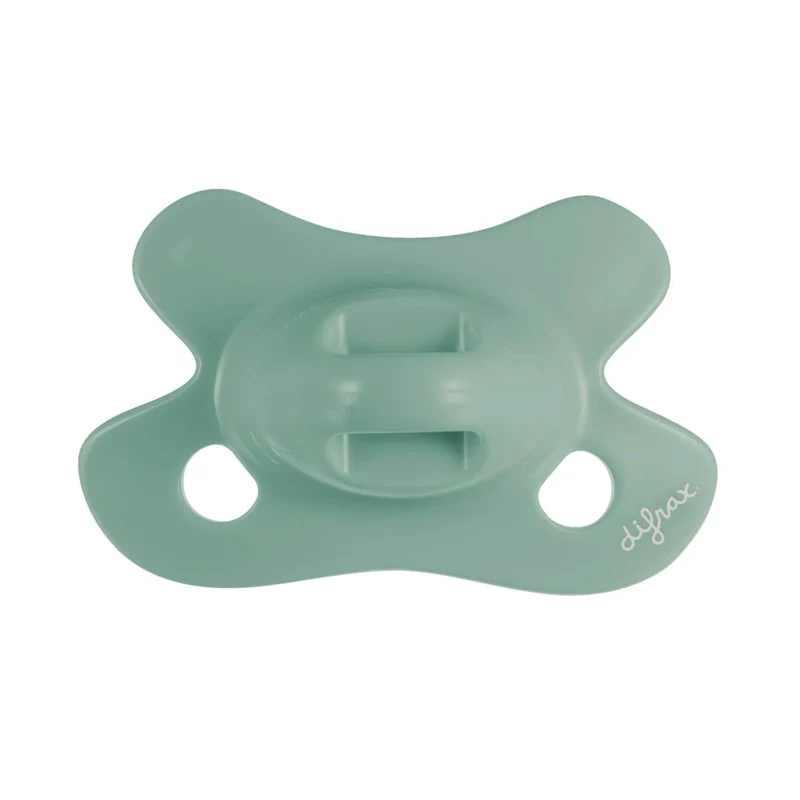 Difrax | Fopspeen Pure Collection Silicone Ortho/Physio Natural Sage Newborn