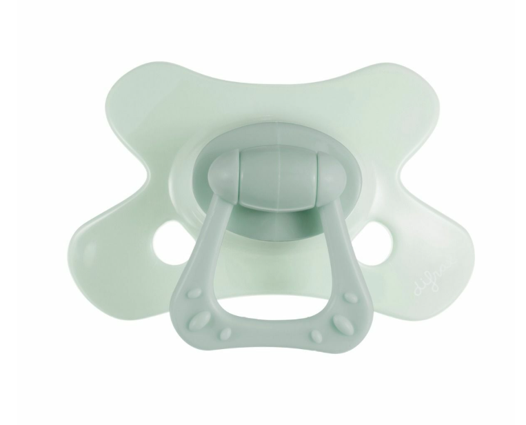 Difrax | Fopspeen Natural Green Jade Special Edition Ortho/Physio Groen 6-12M