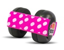 Em's for kids | Gehoorbescherming Baby Schelp Zwart Hoofdband Roze-Wit