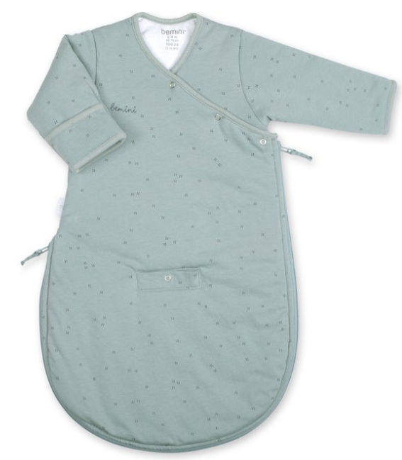 Bemini | Slaapzak Magic Bag Pady Oupss Lunar/Grege LM Katoen/Jersey met Gordelopeningen 3.0TOG 60cm