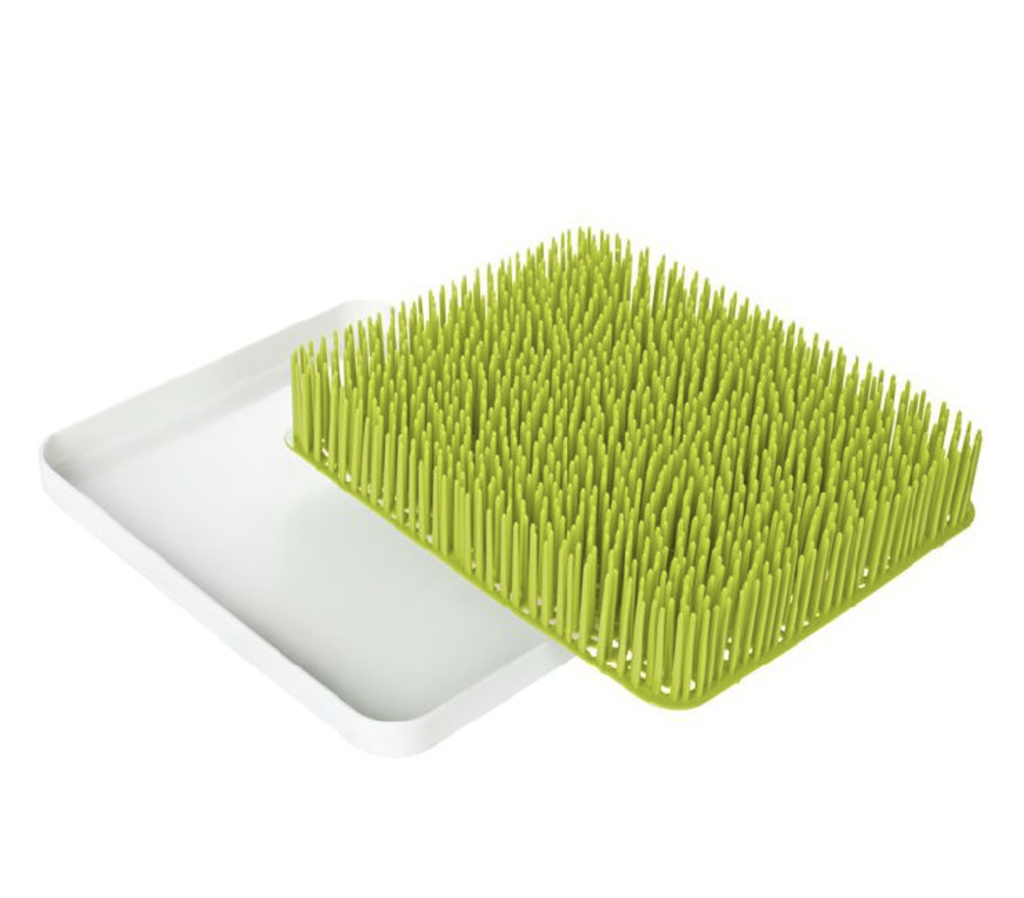 Boon | Uitdruiprekje Lawn XL Groen met Wateropvangbakje  34.3x27.9cm