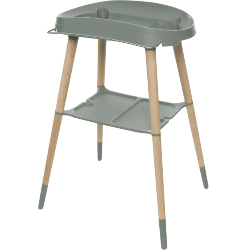 BADSTAANDER, Bath stand Sense, Breeze Green, groen, voor babybad Bébé-Jou Baby bath Sense, kunststof/hout, BBJ