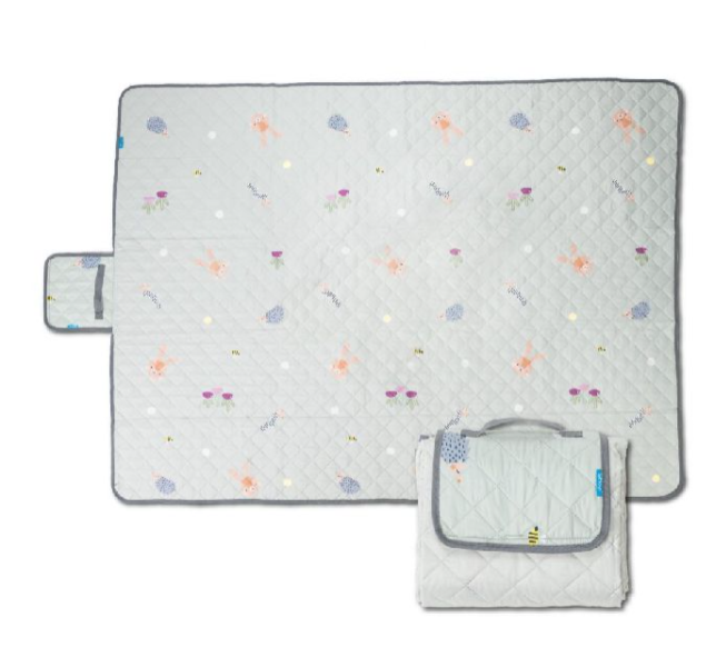 SPEELTAPIJT ZONDER SPEELBOOG, XL Outdoors Mat, all over dieren print, textiel, vanaf 0 maand, 2023