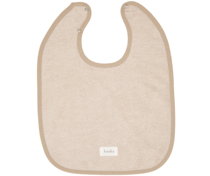 Koeka | Slabbetje Dijon Daily Sand Drukknopensluiting Badstof 33x44cm,