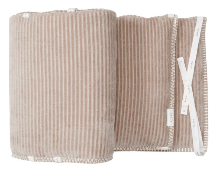 TOCHTKUSSEN, Vik clay, bruin, geribbeld, corduroy - velours, 30x180cm, vr park/babybed, 2023/24