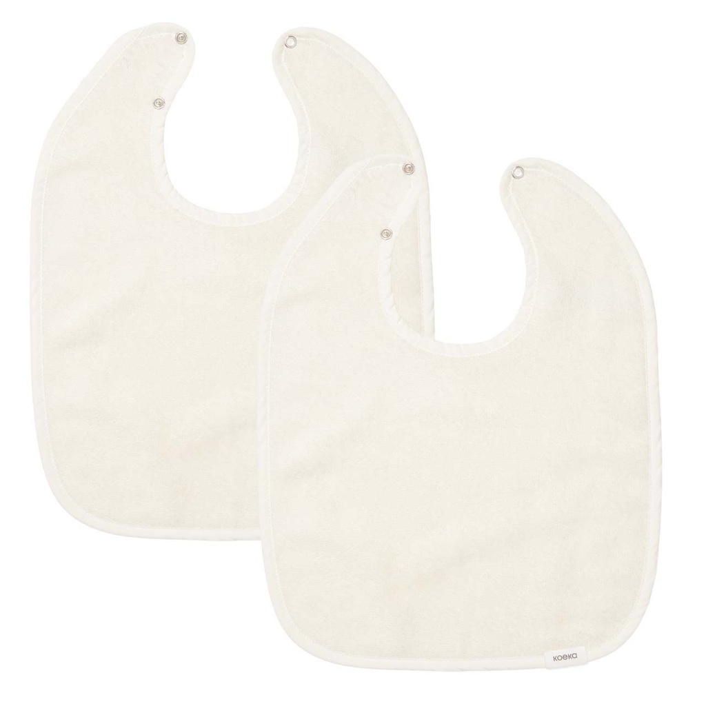 Koeka | Slabbetje Dijon Daily Badstof Warm White 2-Pack