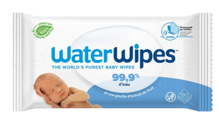Waterwipes | Vochtige Doekjes vr de Billetjes Bio Reinigende Doekjes 60 stuks 