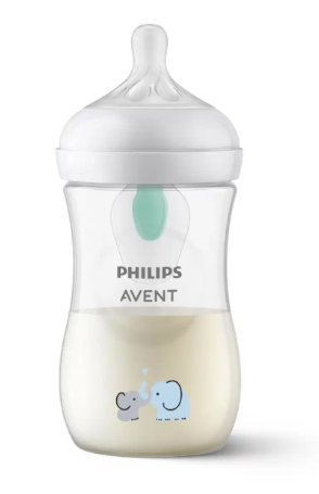 Avent | Breedhalsfles Natural Response Airfree PP 260 ml Olifant