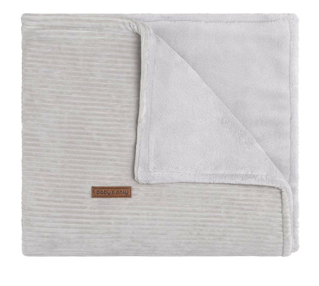 Baby's Only | Deken Wieg Teddy Sense Kiezelgrijs 70x95cm