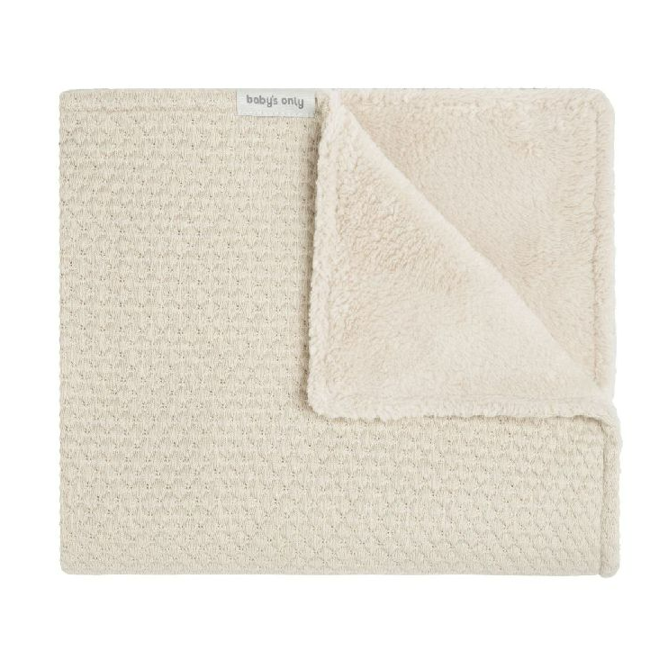 Baby's Only | Deken Wieg Teddy Sky Warm Linen 70x95cm
