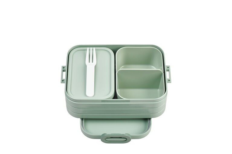 Mepal | Brooddoos Bento Lunchbox Take A Break Midi Nordic Sage Clipsluiting Groen 12x6,5x18,5cm 