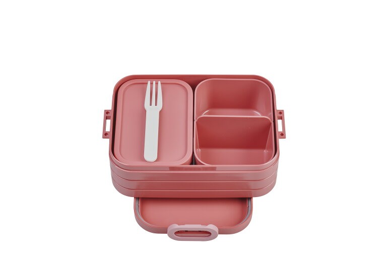 BROODDOOS, Bento Lunchbox Midi, vivid mauve, roze, uni, ABS, clipsluiting, 12x6.5x18.5cm, Take A Break