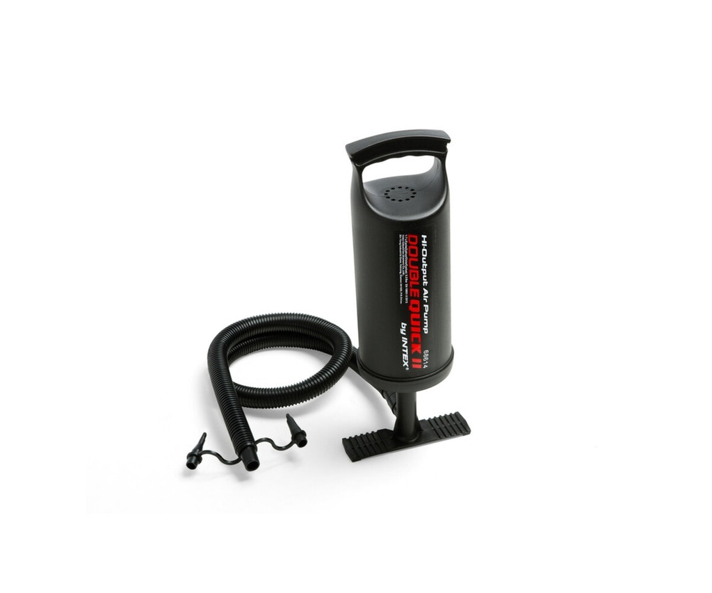 Intex | Luchtpomp Double Quick II Hand Pump Handpomp Accordeonslang met 3 Mondstukken 36cm