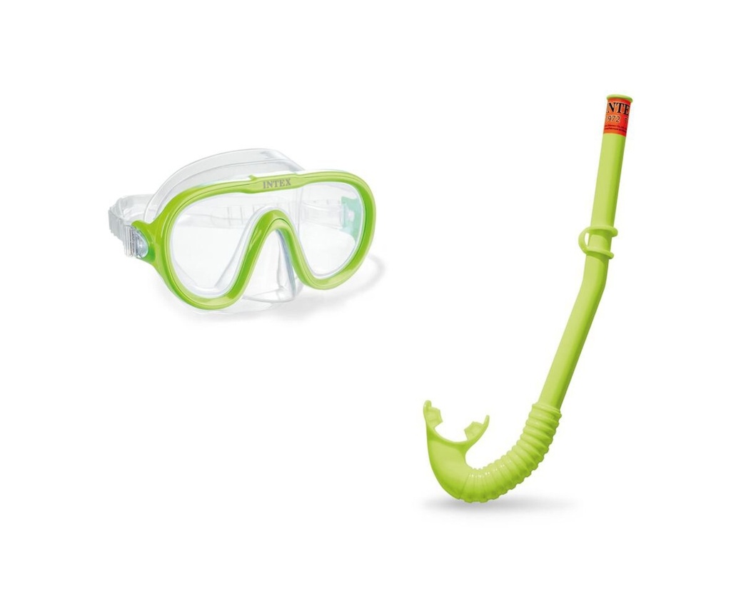 Intex | Zwemaccessoire Duikset Adventurer Duikbril/Snorkel Groen 2-delig