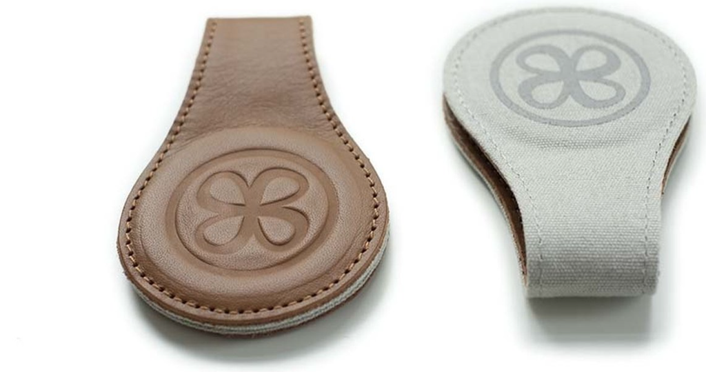 DOEKENKLEM, Swaddle Clips, brown/grey, grijs/bruin, leder/canvas, 2 stuk(s), gevouwen afmeting 10 x 6 cm