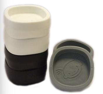 Spacebabies | Bedblocks, zwart/grijs/wit, 6 stuk(s), max hoogte 10 cm, vr poten met max dia 7 cm, kunststof, 20