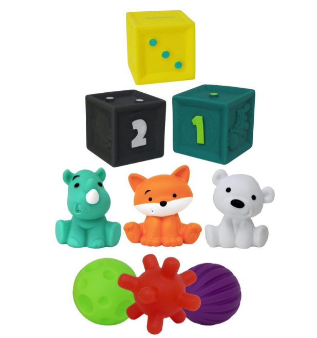 Infantino | Blokken Tub O'Toys Sensory Play +0M