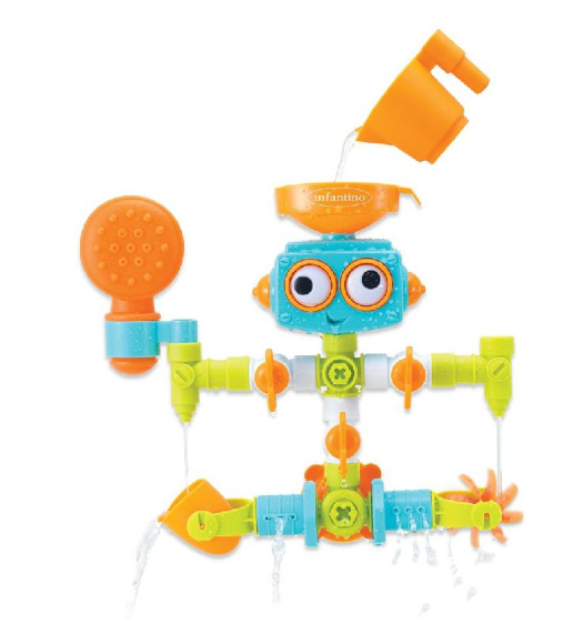 BADSPEELGOED, Senso Plug & Play Plumber Set, speelgoed, Sensory, wit/oranje/ groen/blauw,kunststof,+activities,+10m