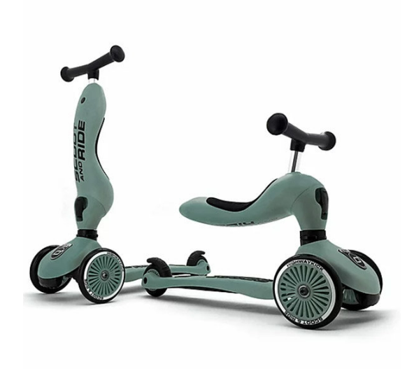 Scoot and Ride | Loopfiets Loopauto Highwaykick 1 Forest Green
