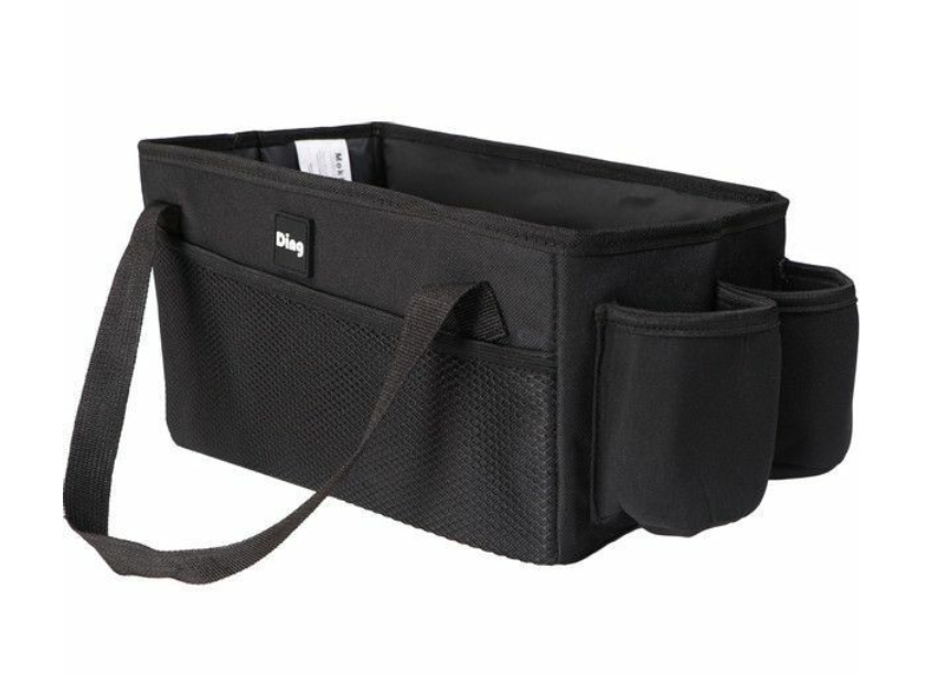 ORGANISER VOOR IN DE WAGEN, Car Organizer, black, zwart, uni, 34x19x20cm