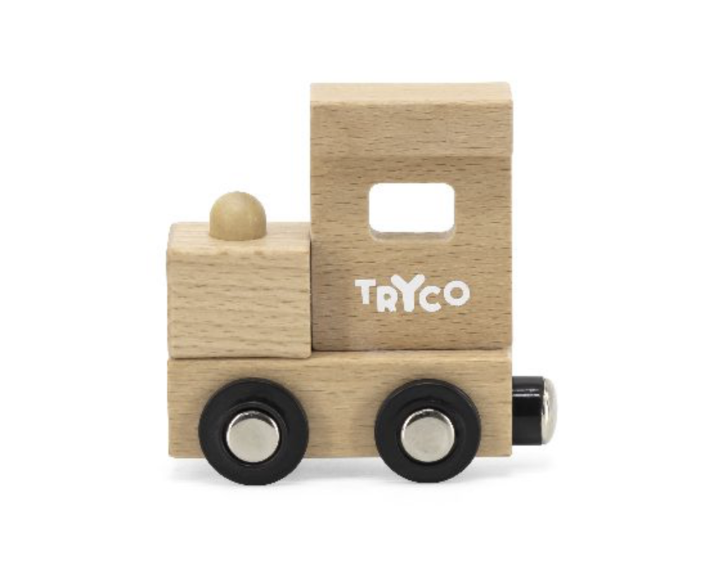 TREINLETTER, Letter Head, natural, bruin, hout, decoratie, locomotief