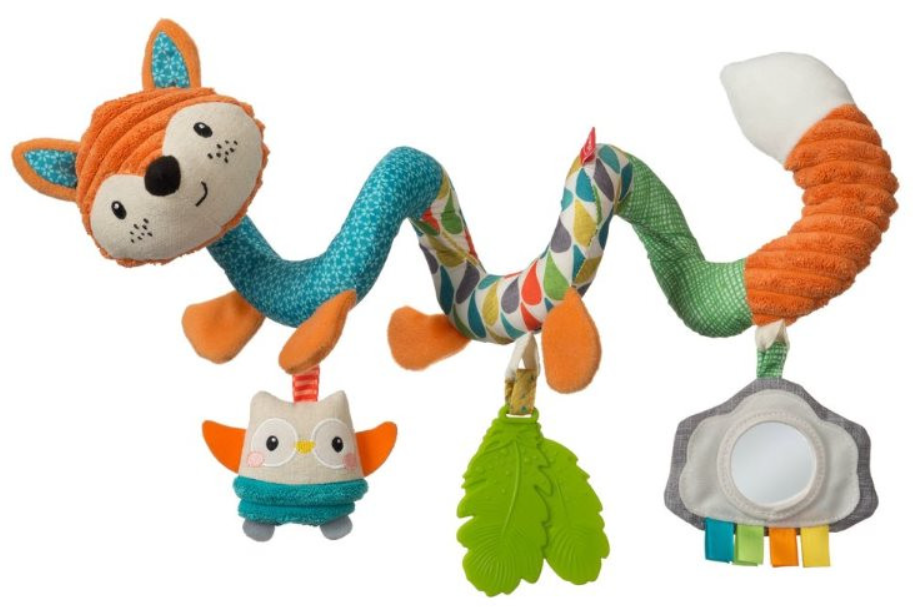 Infantino | Maxi-cosi Hanger Spiral Activity Toy Fox Soft-Go-Gaga Siliconen/Textiel
