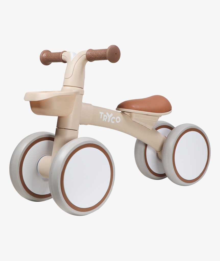 Tryco | Loopfiets/Auto First Bike Luna Offwhite Kunstof +12m 57x28x39cm 
