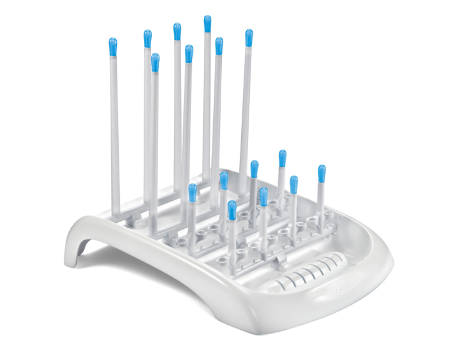 UITDRUIPREKJE, Deluxe Drying Rack, voor 8 flessen, ook vr toebehoren, met wateropvangbakje, opvouwbaar