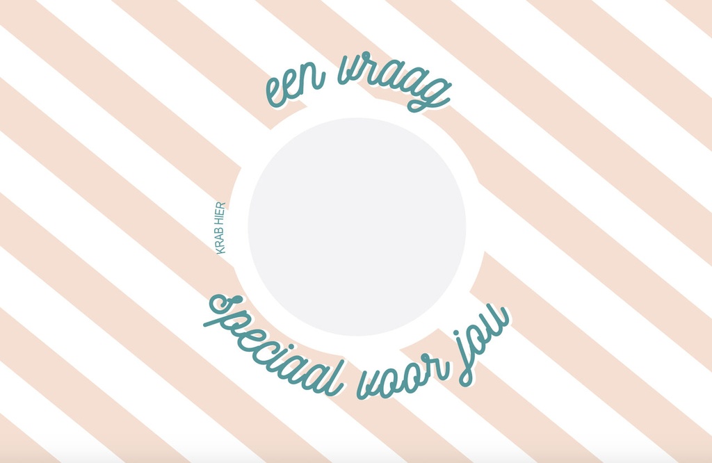 Minimou | Kraskaart "Een vraag speciaal voor jou" Meter/Peter 11x17cm