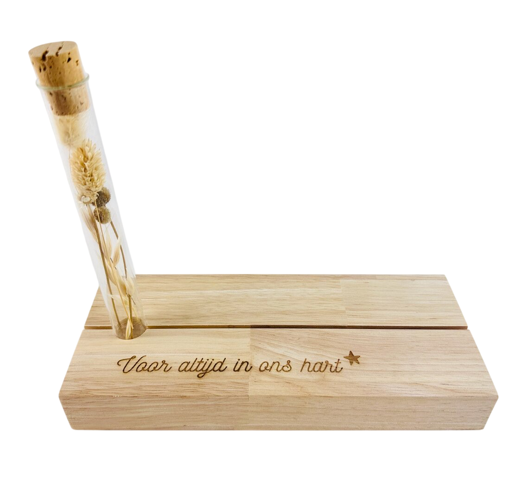 Minimou | Fotokader Memory Shelf "Voor altijd in ons hart*" Hout