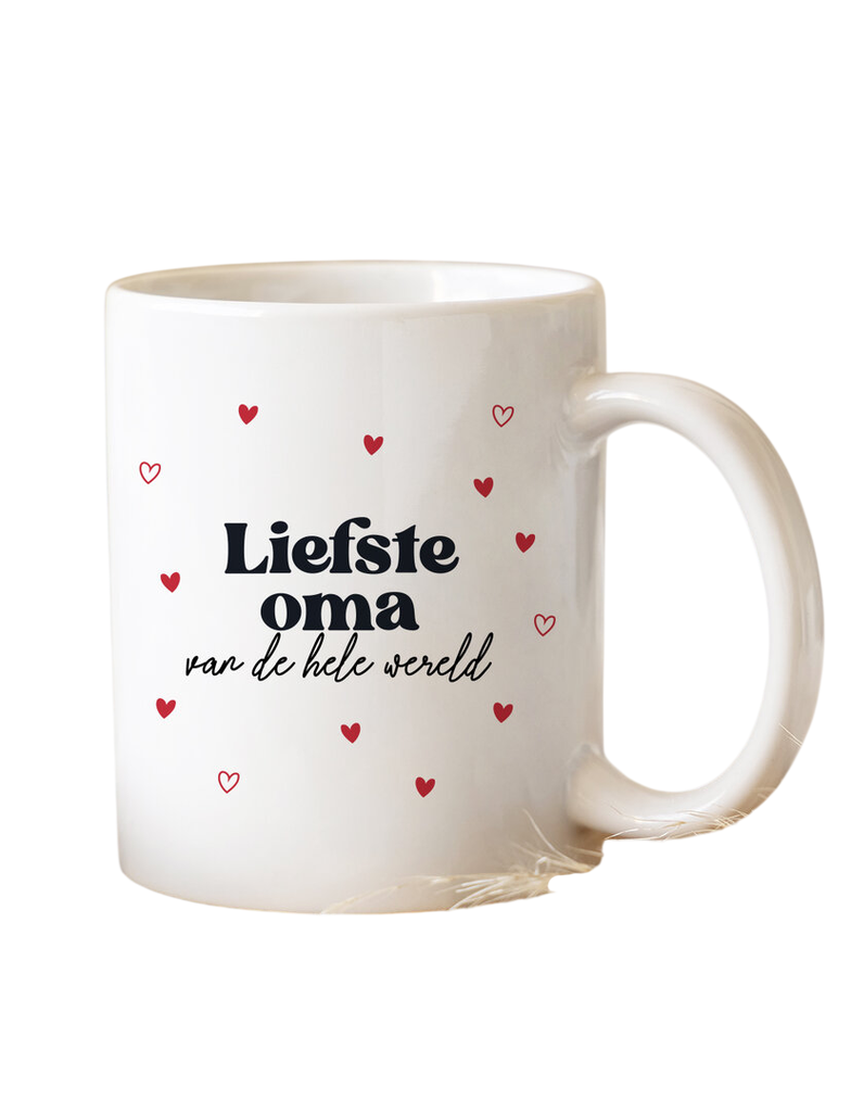 Minimou | Koffietas "Liefste Oma van de hele wereld" Beats of Love 325ml