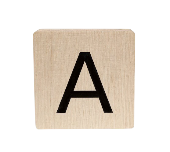 Minimou | Letter A Hout 10x10cm
