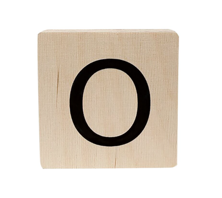 Minimou | Houten Letter O 10x10cm