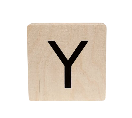 Minimou | Letter Y Hout 10x10cm