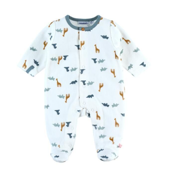 Noukies | Pyjama Tiga & Stegi Velours Aop Dino m68