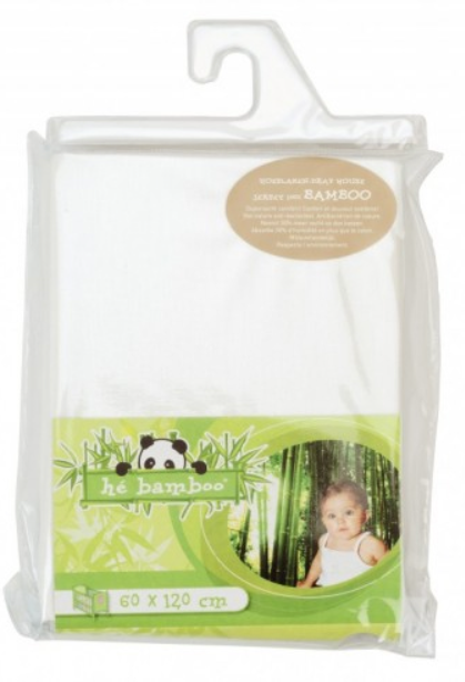 He Bamboo | Hoeslaken 100% Bamboe Wit 60x120cm