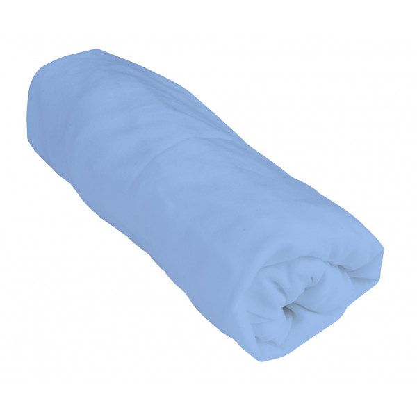 HOESLAKEN, 60x120cm, ciel, blauw, uni, vr babybed 60x120, jersey, 100% katoen, kleur65