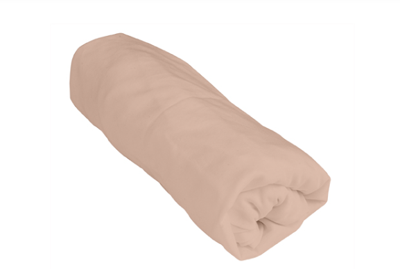 HOESLAKEN, 75x95cm, dusty pink, roze, uni, vr park, badstof, 100% katoen, kleur260