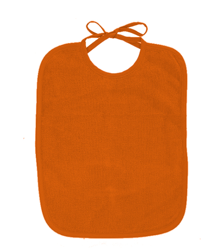 [370649] He Baby | Slabbetje Badstof Lintsluiting Roest 30x40cm