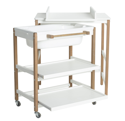 [320828] Quax | Wastafel Met Bad Smart White-Naturel 