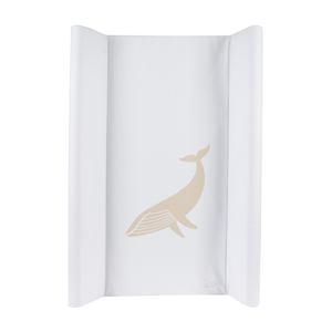 [452716] Quax | Waskussen Whale wit/bruin PVC 48x70cm