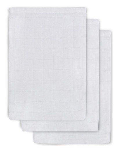 [326248] Jollein | Washandje Wit Tetra 3-pack