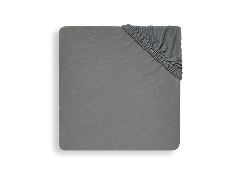 [401976] Jollein | Hoeslaken vr Babybed Storm Grey 100% Katoen Grijs 60x120cm