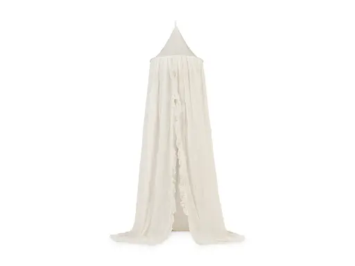[424758] Jollein | Klamboe Vintage Ruffle Ivory Organza Ecru L:205cm